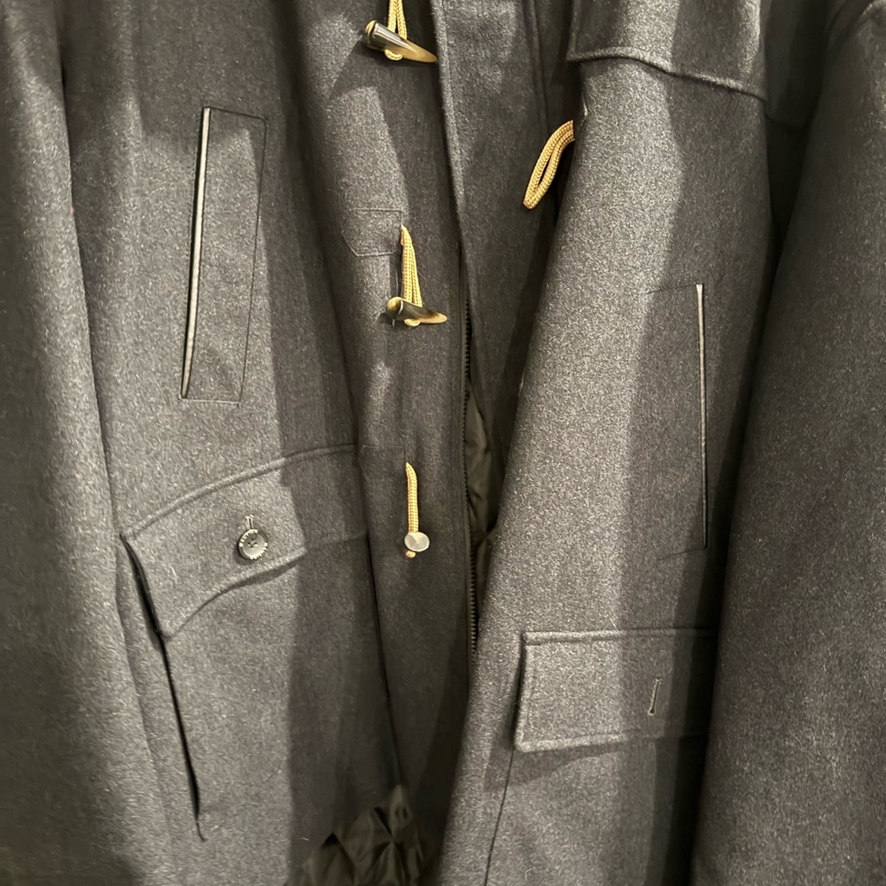 Nautica Men's Charcoal Military Jacket